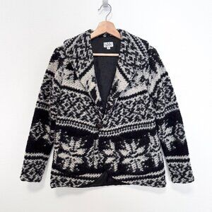 FWK Engineered Garments Shawl Collar Wool Snowflake Sweater Jacket FW11 Size 0